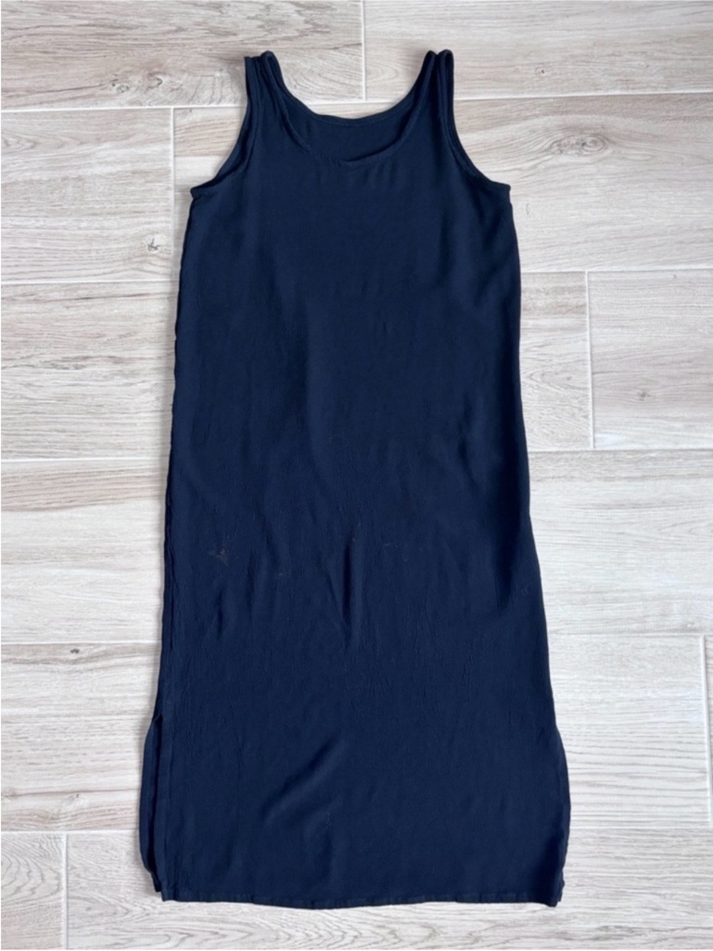 STAPLES Sleeveless Black Midi Dress Small